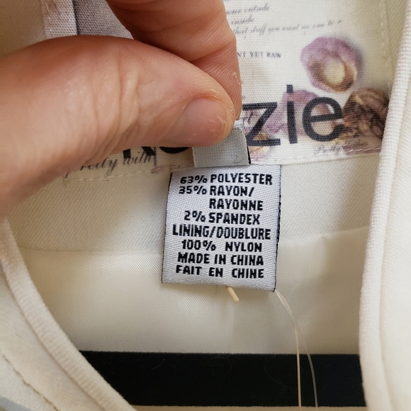 Kenzie, NWT, cropped military style cream color open jacket cardigan, 14 - Picture 16 of 16